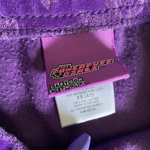 The Powerpuff Girls Velour Glitter Y2K 2002 Skirt Kids Sz XS (4/5) - Picture 3 of 9
